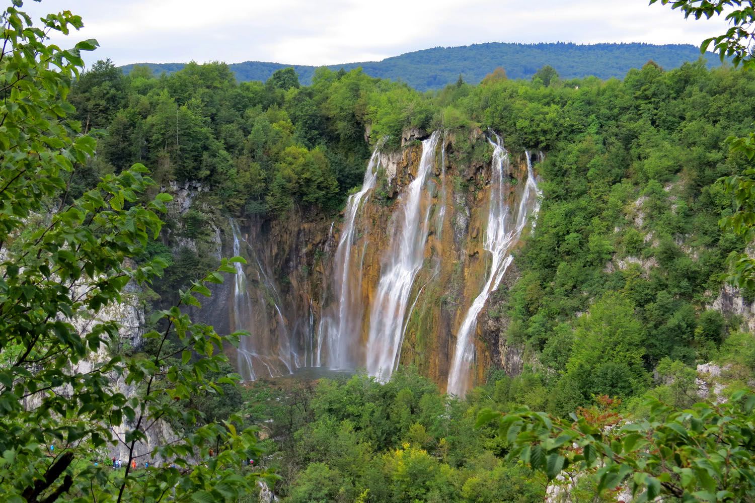 Big waterfall Plitvice Croatia adventure