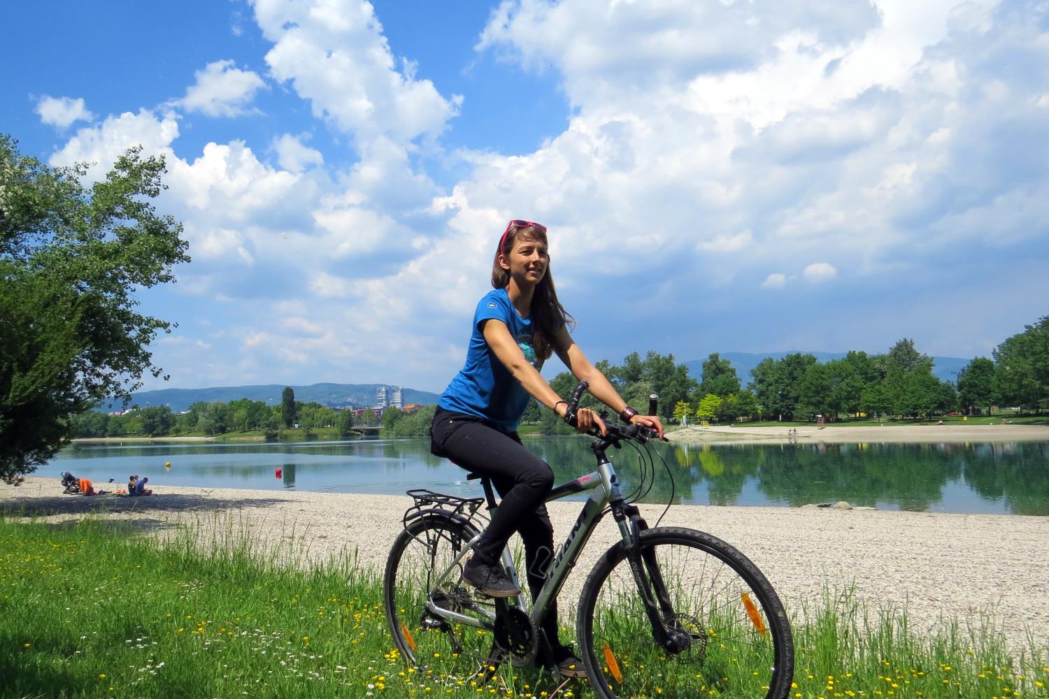 Cycling Trip Jarun Lake, Zagreb, Croatia