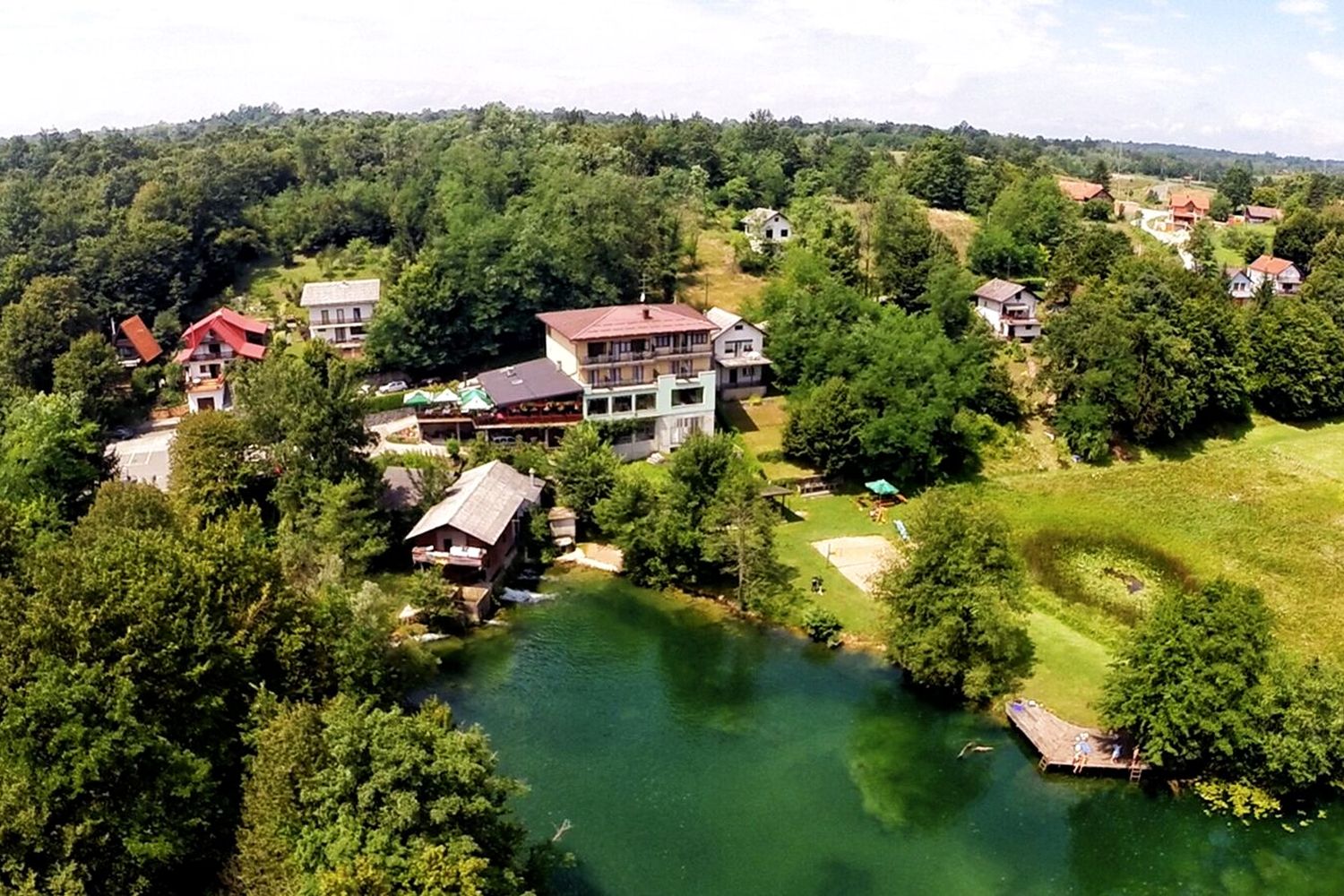 Hotel by the river, adventure tours Croatia