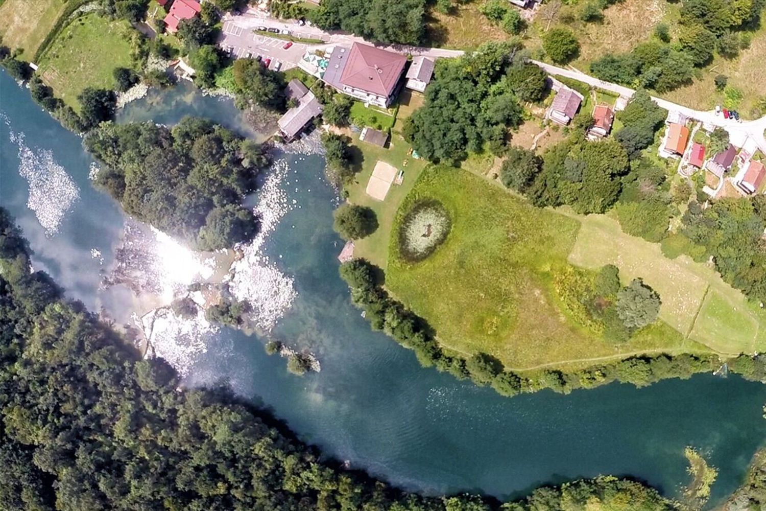 Hotel by the river, adventure tours Croatia