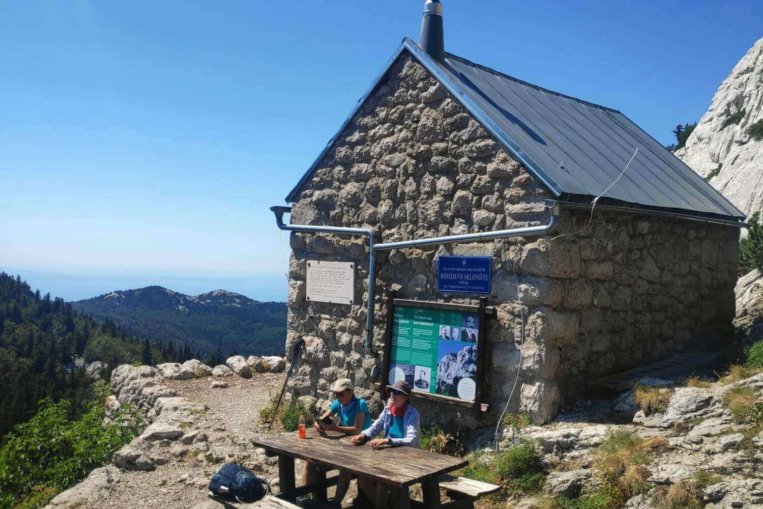 Rossi shelter Velebit Mountain